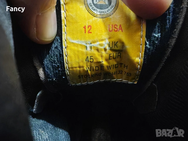 Мъжки кожени боти Caterpillar 45 номер , снимка 11 - Мъжки боти - 53335489