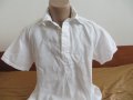Мъжка риза с къс ръкав от лен Selected, снимка 1 - Ризи - 41635727