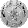 1 oz Малта 5 € Рицари от миналото - рицар на Малта и османски войник .9999 сребърна BU монета 2022, снимка 2