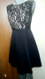 Изискана рокля в тъмно синьо и черно🍀❤M,L❤🍀арт.4070, снимка 1 - Рокли - 36139028