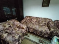 Холова гарнитура – разтегателен диван + 2 фотьойла + покривала, снимка 2