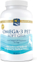 Nordic Naturals, Omega-3 Pet, рибено масло за кучета, 180 меки капсули