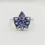 Сребърен пръстен с Танзанит , снимка 2