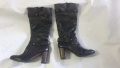Дамски ботуши от естествена кожа италиански №40., снимка 1