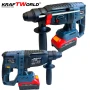 Комплект Акумулаторни Безчеткови Машини 4в1 от Kraftworld Ъглошлайф,Гайковерт,Винтоверт и Перфоратор, снимка 4