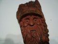 Изящна дървена скулптура "ГОРСКИ ДУХ " дърворезба САЩ, снимка 1 - Статуетки - 39021483