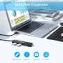 USB 3.0 хъб, Beikell USB хъб за данни 4 порта ултра тънък високоскоростен за Macbook, Mac Pro/Mini, снимка 2