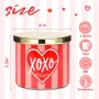 Нова Ароматна свещ 14oz XOXO – идеален подарък за Свети Валентин, снимка 3