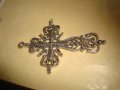 СРЕБРИСТ КРАСИВ ОРНАМЕНТИРАН НАГРЪДЕН КРЪСТ 24911, снимка 6