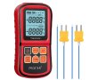 Proster PST095 двойно канален термометър уред за отчитана на температура Професионален, снимка 1 - Друга електроника - 41553103