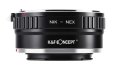 НЕИЗПОЛВАН K&F Concept NIK - NEX Адаптор (преходник) за обектив Nikkor AI/F към Sony E камера, снимка 2