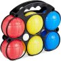 Петанк игра с топки сет 6 цветни топки и едно топче 