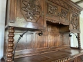 шкаф, бюфет антикварен, изцяло от  масив дърво, Дърворезба, Испания, снимка 9