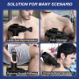 Нов Масажен пистолет Дълбоко тъканен масажор 6 глави за мускулна болка, снимка 4
