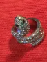 СТАР ЗМИЕВИДЕН ЗЛАТИСТ КРИСТАЛЕН ПРЪСТЕН с ЛЕКА ЗАБЕЛЕЖКА 47467, снимка 10