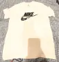 Оригинална Мъжка Тениска NIKE / Размер L / Бяла с Ефектно Swoosh Лого, снимка 4