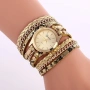 Дамски ръчен часовник тип гривна с верижки за увиване около китката. Цветове - бял или златен., снимка 9
