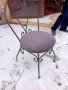 трапезни стол / столове от ковано желязо - прахово боядисани -цена 115лв за брой -налични 15 броя -5, снимка 5