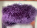 Наметка/елече от щраусови пера- теменужено лилаво, снимка 5