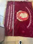Голямо съветско знаме СССР - Ленин и герб СССР, кадифе бродирано, 200х140 см, двойно, снимка 2