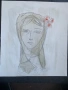 Рисунка портрет момиче, снимка 2