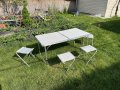 Сгъваема Алуминиева Маса+4бр столчета към нея за дом, градина или други, снимка 1 - Къмпинг мебели - 41184130