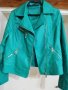 Кожено яке -хубав зелен цвят, снимка 3