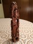 Оригинална дървена статуетка на богиня от индийската митология