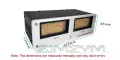 Стерео аналогов VU Meter модел MIC-73, снимка 6