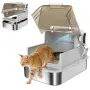 PawHut XXL кутия за котешка тоалетна от неръждаема стомана, снимка 7