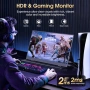 Преносим монитор, 15.6 инча 1080P FHD IPS втори екран за лаптоп с USB-C и Mini HDMI, грижа за очите,, снимка 6