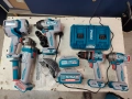 Гайковерт,перфоратор, ъглошлаиф,зарядно ,батерии-тотал, снимка 2