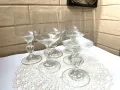 Красиви стари кристални тънкостенни чаши, 6 бр, снимка 5