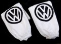Автомобилни калъфки за наглавници (2бр. К-Т) За Volkswagen VW Волксваген / Бели Универсален Модел, снимка 1