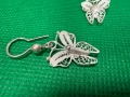 Сребърни обеци "Пеперуди" - Филигранн. №7785, снимка 6