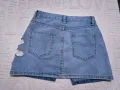 Дамска къса дънкова пола атрактивен модел , снимка 3