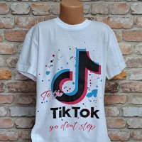 Нова детска тениска с дигитален печат TIK TOK, снимка 2 - Детски тениски и потници - 42682752