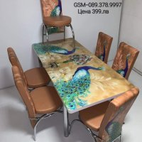 Турски трапезни маси с 6 стола подходящи за всеки дом НОВА Цена 399.лв , снимка 5 - Маси - 41945291
