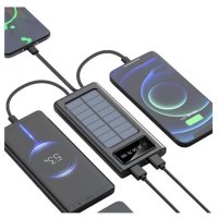 Външна батерия UKC 20000mAh 4 в 1, Power Bank с 4 захранващи кабела, снимка 1 - Външни батерии - 42292273