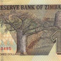 ❤️ ⭐ Зимбабве 2020 100 долара UNC нова ⭐ ❤️, снимка 3 - Нумизматика и бонистика - 41102522