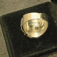 Сребърен пръстен с тигрово око филигран, снимка 7 - Пръстени - 44773042