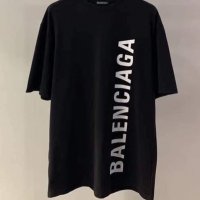 Черна тениска  Balenciaga  код Br184, снимка 2 - Тениски - 36029211