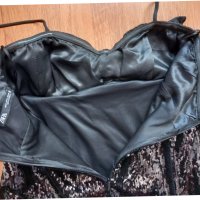 ZARA# черна с пайети# НОВА# вечерна рокля# размер XS, снимка 5 - Рокли - 42290496