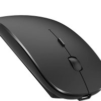 Bluetooth мишка, aкумулаторна безжична мишкадо 1600 dPi, компактен диайн, снимка 1 - Клавиатури и мишки - 41596927
