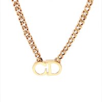 Златно колие Christian Dior 10,32гр. 36см. 14кр. проба:585 модел:16919-5, снимка 1 - Колиета, медальони, синджири - 41180198