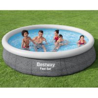 Bestway Комплект кръгъл плувен басейн 366x76 см, снимка 1 - Басейни и аксесоари - 41612741