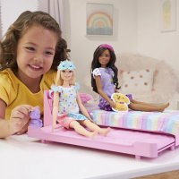 Кукла Barbie - Моята първа Барби: Комплект Време е за сън Mattel HMM64, снимка 7 - Кукли - 42047006