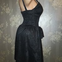 Черна официална рокля с отблясъци М, снимка 7 - Рокли - 38777941