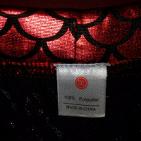 Нови лъскави червени мъжки боксерки с черни декорации ХХЛ, снимка 4 - Бельо - 36285882