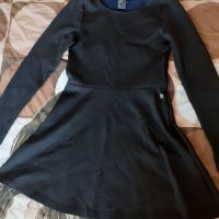 Черна плътна рокля 